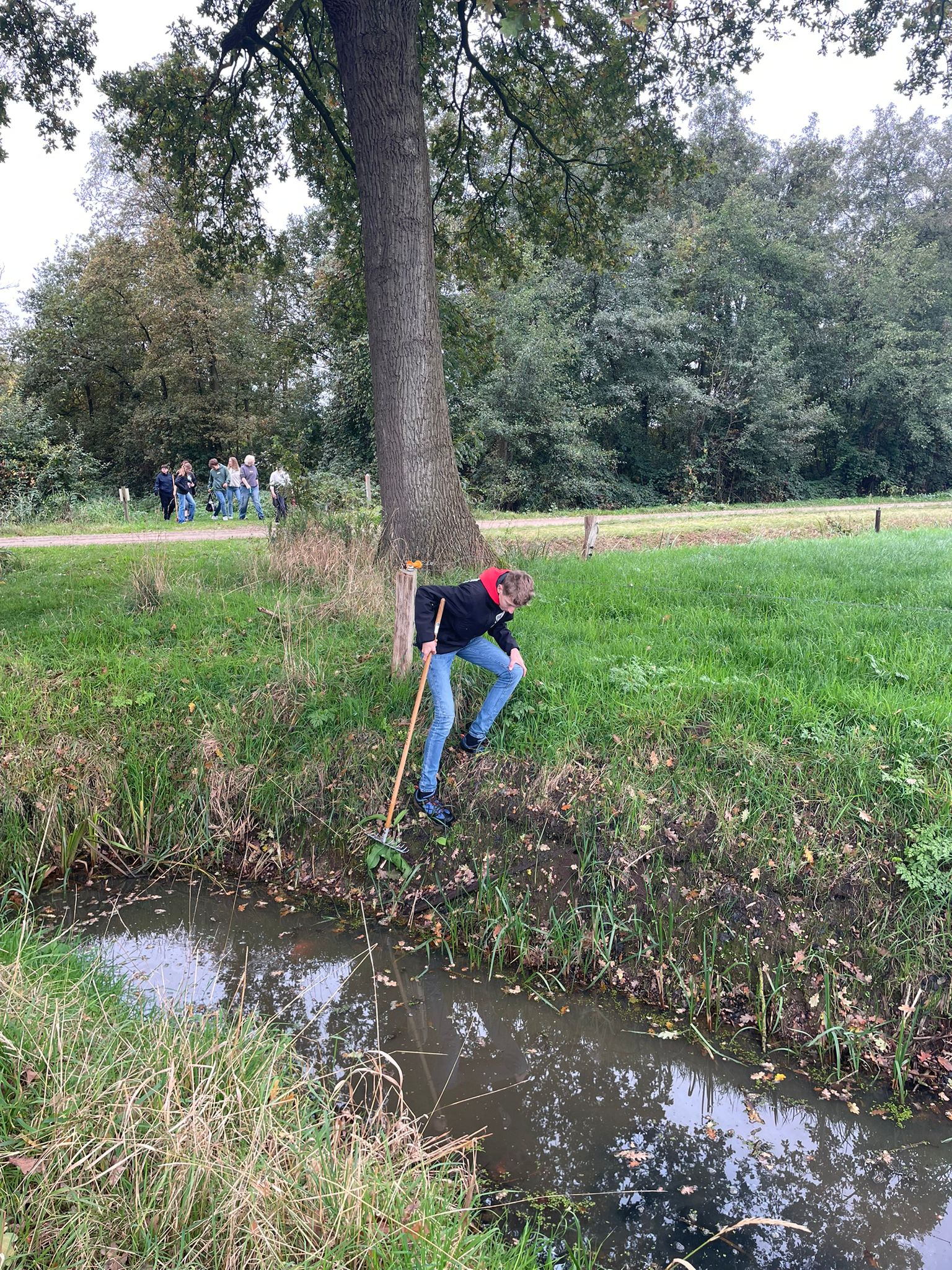 3e-jaars Omnis College op kamp